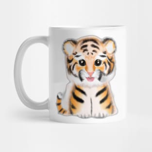 Cute Tiger Drawing Mug